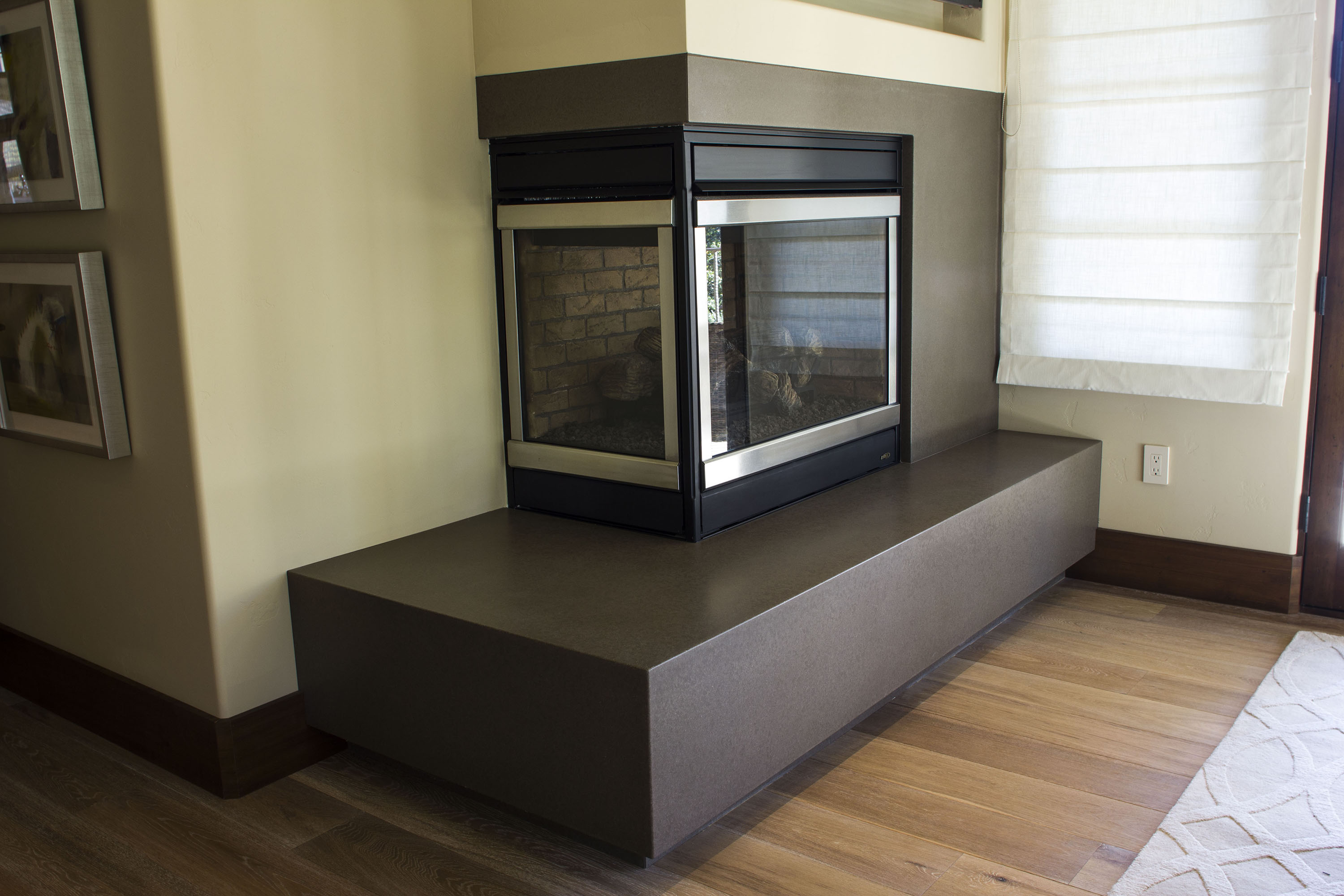 FPS43 | Contemporary Concrete Fireplace Surround