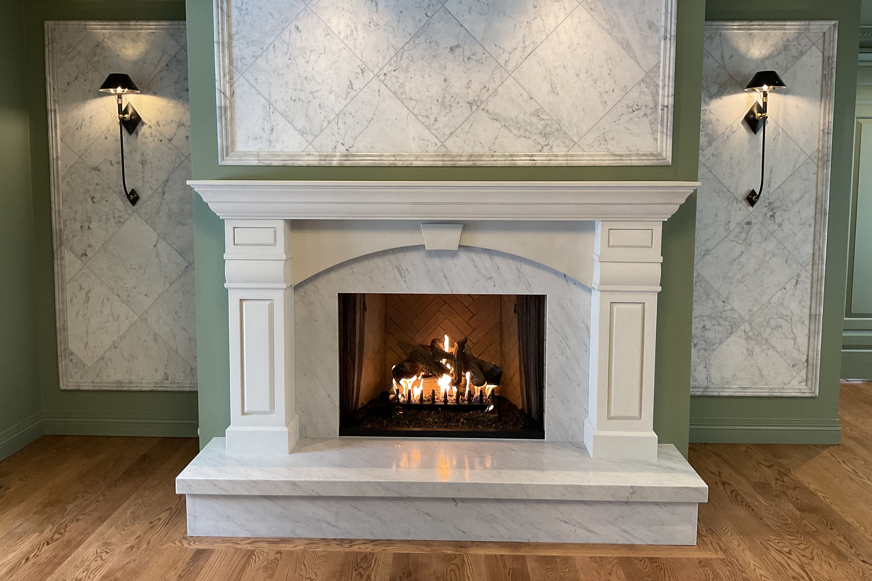 FPS40 | Traditional Concrete Fireplace Surround | MB Builders
