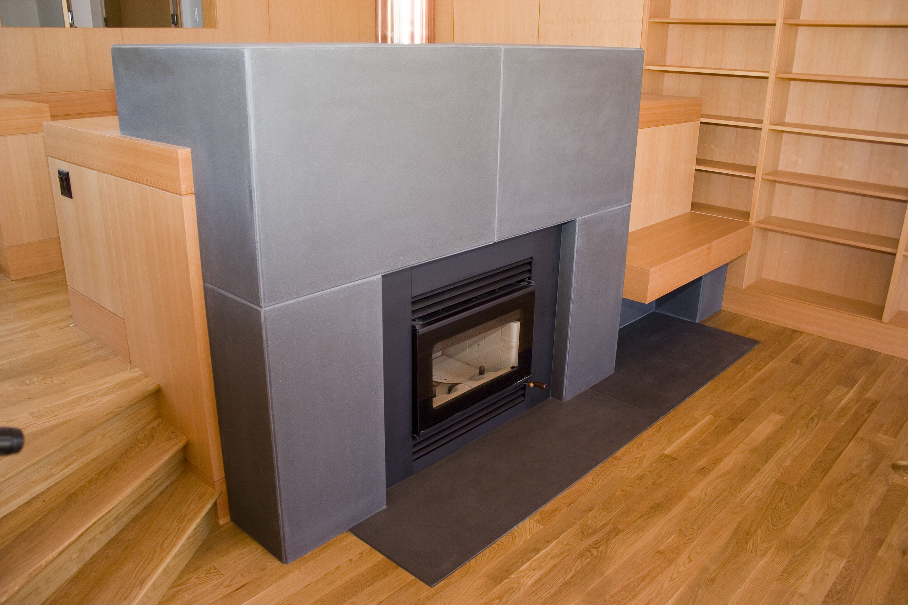 FPS30 | Contemporary Concrete Fireplace Surround