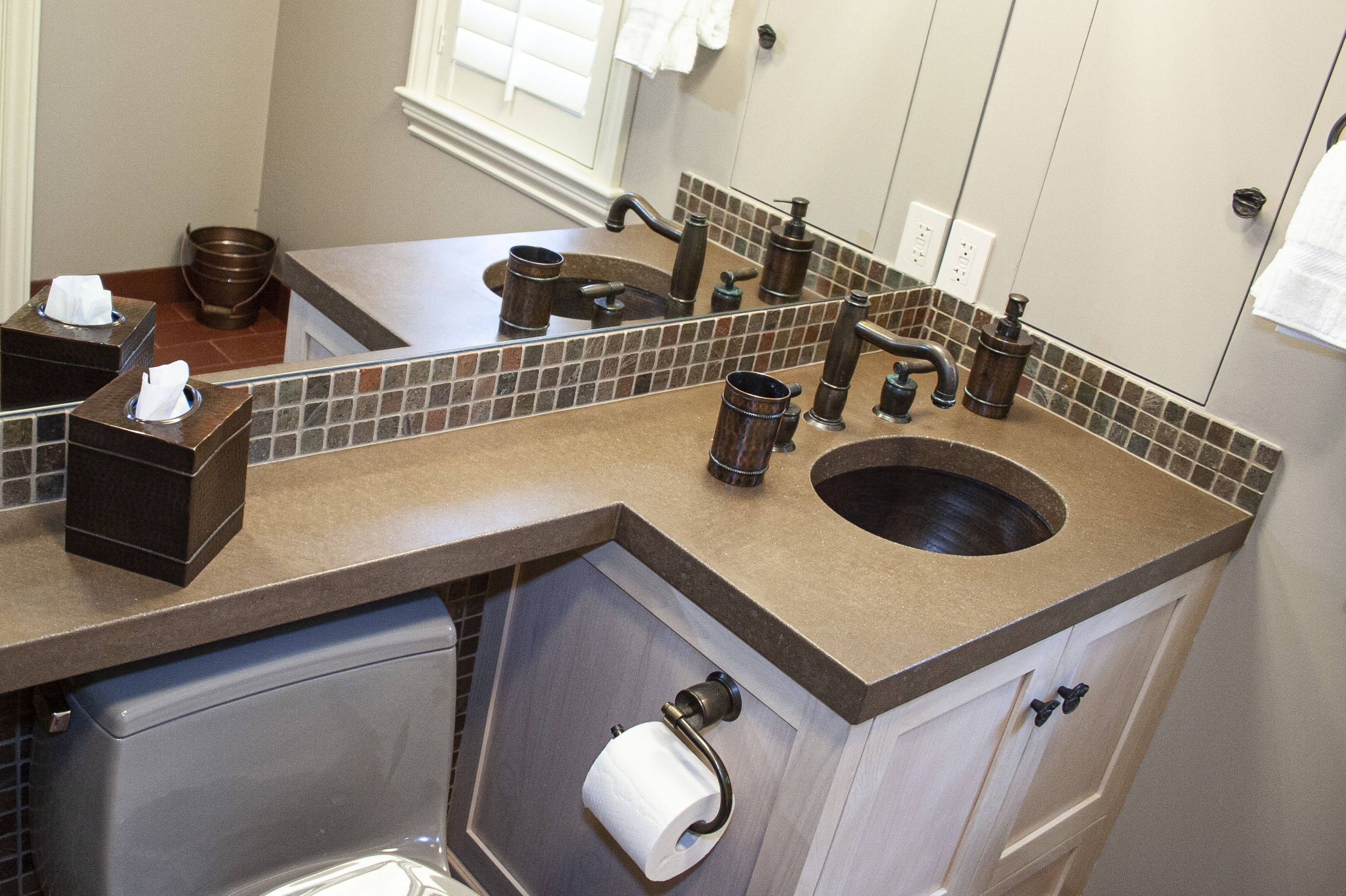 UnderMount Sink with Concrete Countertop, N610 Earth