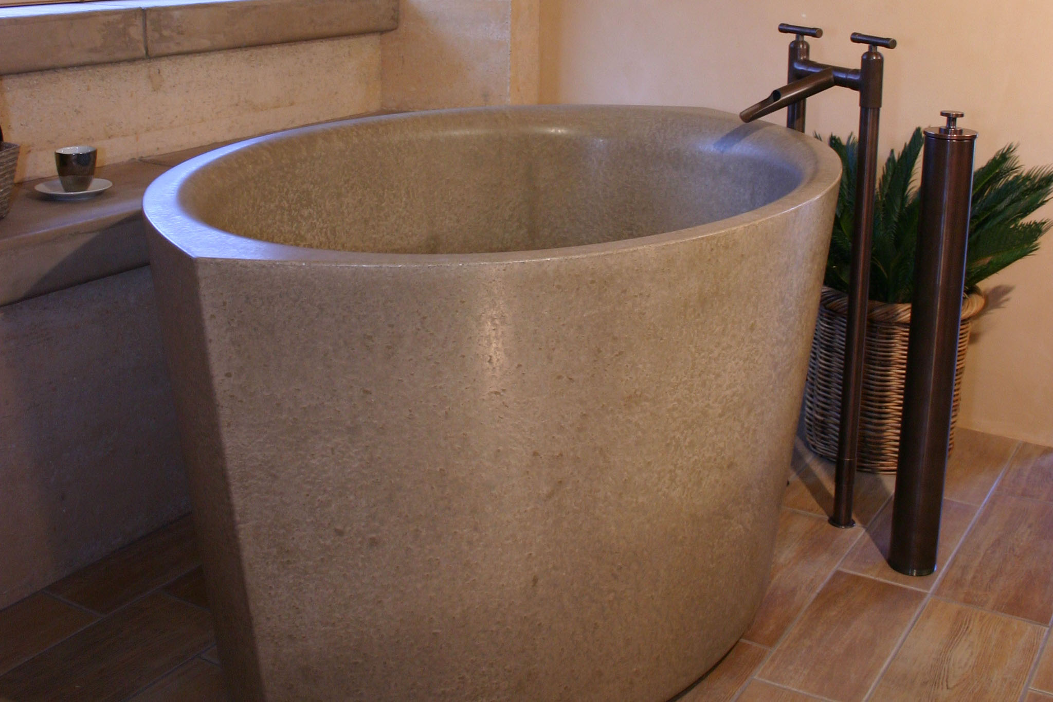 Ofuro Concrete Soaking Tub